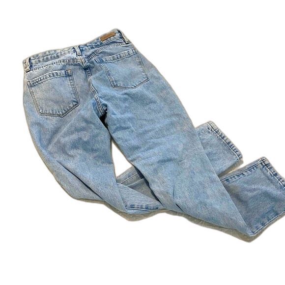 Blank NYC The Bleecker size 28 Light Wash Belt Appliqué Western Mom Jeans - Picture 8 of 12